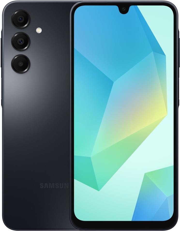 Samsung Galaxy A16 - 4G Smartphone - Dual-SIM - RAM 4 GB / Interner Speicher 128 GB - microSD slot - OLED-Display - 6.7 - 2340 x 1080 Pixel (90 Hz) - Triple-Kamera 50 MP, 5 MP, 2 MP - front camera 13 MP - Schwarz (SM-A165FZKBEUB) von Samsung