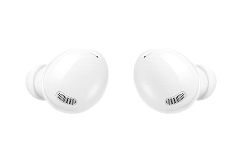 Samsung Galaxy Buds Pro, Kabellose Kopfhörer, Wireless Earbuds, ausdauernder Akku, 3 Mikrofone, Sound by AKG, 2-Wege-Lautsprecher inkl. Araree Clear Cover, Phantom White (Deutsche Version) von Samsung