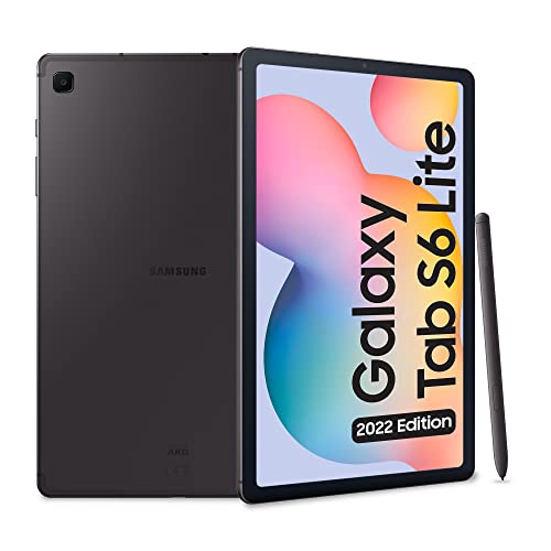 Samsung Galaxy Tab S6 Lite (2022), S Pen, 10,4 Zoll LCD TFT Touchscreen, Wi-Fi, 4 GB RAM, 128 GB erweiterbar, Akku 7040 mAh, Android 12 Oxford Gray [Italienische Version] 2022 von Samsung