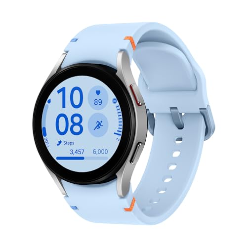 Samsung Galaxy Watch FE, Smartwatch mit Gesundheitsfunktionen, Fitness Tracker, Bluetooth, 40mm, Silver, Inkl. 36 Monate Herstellergarantie (Deutsche Version) von Samsung