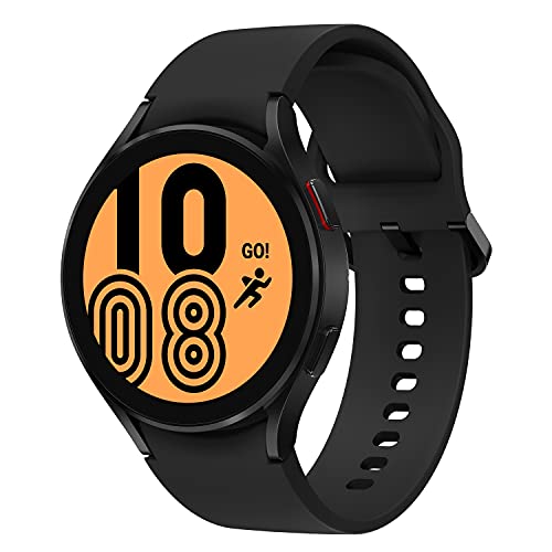 Samsung Galaxy Watch4, Runde LTE Smartwatch, Wear OS, Fitnessuhr, Fitness-Tracker, 44 mm, Black (Deutche Version) von Samsung