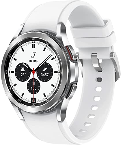 Samsung Galaxy Watch4 Classic BT, SM-R880NZS, SmartWatch, mit Fitness Tracker, 42mm, Silver von Samsung