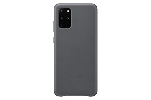 Samsung Leather Smartphone Cover EF-VG985 für Galaxy S20+ | S20+ 5G Handy-Hülle, echtes Leder, Schutz Case, stoßfest, premium, grau von Samsung