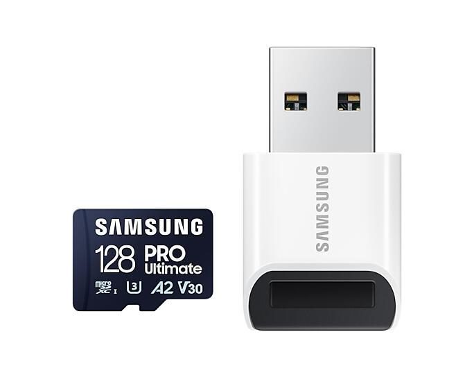 Samsung PRO Ultimate MB-MY128SB Speicherkarte 128 GB mit USB Kartenleser Samsung PRO Ultimate MB-MY128SB Speicherkarte 128 GB mit USB Kartenleser von Samsung
