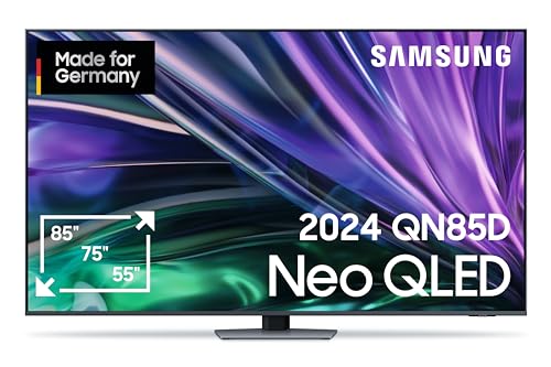 Samsung Neo QLED 4K QN85D Fernseher 75 Zoll, Samsung TV mit Neural Quantum 4K AI Gen2 Prozessor, Quantum-Matrix-Technologie, 4K Upscaling, Smart TV, GQ75QN85DBTXZG, Deutsches Modell [2024] von Samsung