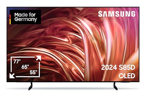 Samsung OLED 4K S85D Fernseher 55 Zoll, Samsung TV mit Neural Quantum 4K AI Gen2 Prozessor, OLED HDR, Contour Design, 4K Upscaling, Smart TV, KI TV, GQ55S85DAEXZG, Deutsches Modell [2024] von Samsung