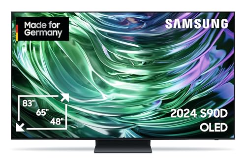 Samsung OLED 4K S90D Fernseher 55 Zoll, Samsung TV mit Neural Quantum 4K AI Gen2 Prozessor, OLED HDR+, 4K AI Upscaling, Smart TV, KI TV, GQ55S90DAEXZG, Deutsches Modell [2024] von Samsung