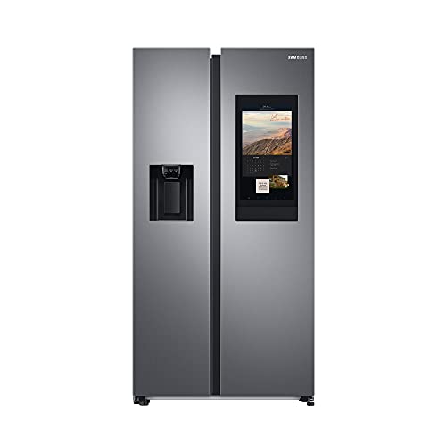 Samsung RS6HA8880S9/EG Side-by-Side Kühlschrank, 178 cm, 614 ℓ, 225 ℓ Gefriervolumen, Family Hub, Edelstahl Look von Samsung