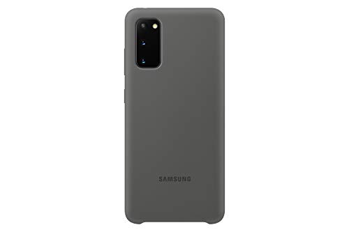 Samsung Silicone Smartphone Cover EF-PG980 für Galaxy S20 | S20 5G Handy-Hülle, Silikon, Schutz Case, stoßfest, dünn und griffig, grau - 6.2 Zoll von Samsung