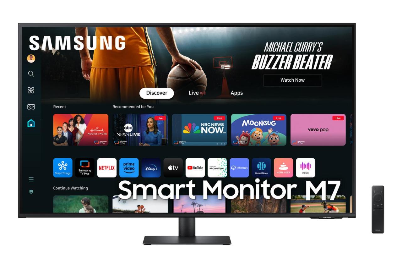 Samsung Smart Monitor M7 43" Smart Monitor M7 M70D UHD 4K Ultra HD Display 10... von Samsung