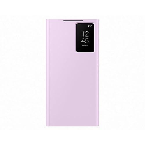 Samsung Smart View Wallet Smartphone Case EF-ZS918 für Galaxy S23 Ultra, Handy-Hülle, Kartenfach, Sichtfenster, Lavender von Samsung