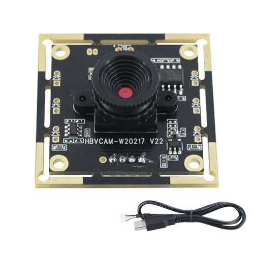 Samuliy HD-Webcam-Board, PC-Kameramodul Webcam – USB 2.0 Webcam, Weitwinkel-Industriekamera, HD 720P USB-Kamera, Gesichtserkennungs-Sicherheitskamera von Samuliy