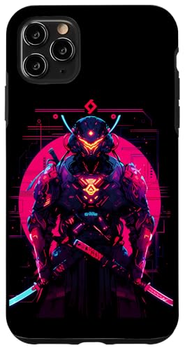 Hülle für iPhone 11 Pro Max Roboter-Samurai-Krieger Japanischer Samurai-Ninja von Samurai Kunst Ukiyo-e Kanji Krieger Geschenk