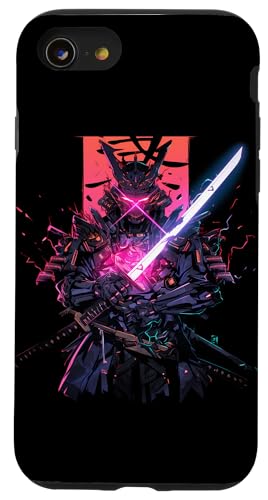 Hülle für iPhone SE (2020) / 7 / 8 Roboter-Samurai-Krieger Japanischer Samurai-Ninja von Samurai Kunst Ukiyo-e Kanji Krieger Geschenk