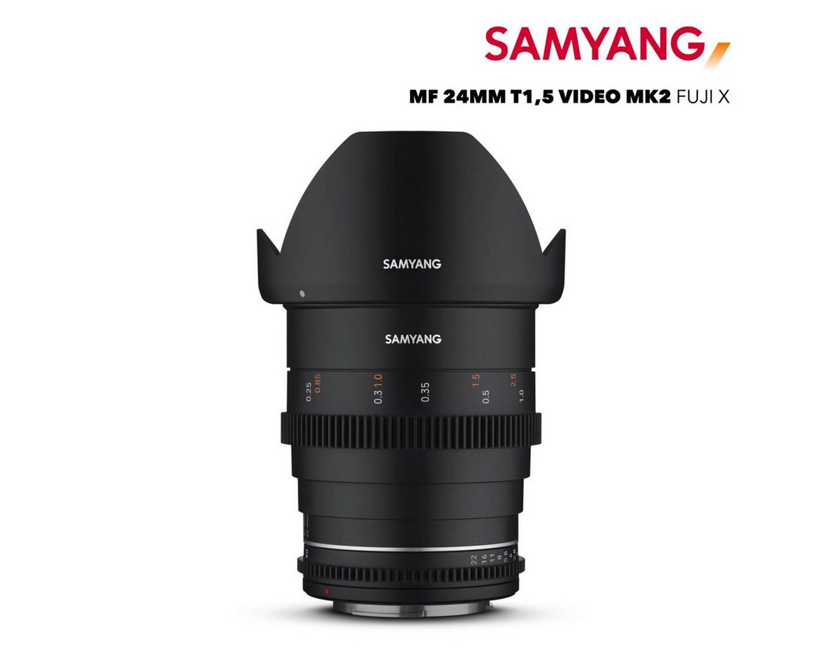 Samyang MF 24mm T1,5 VDSLR MK2 Fuji X Objektiv von Samyang