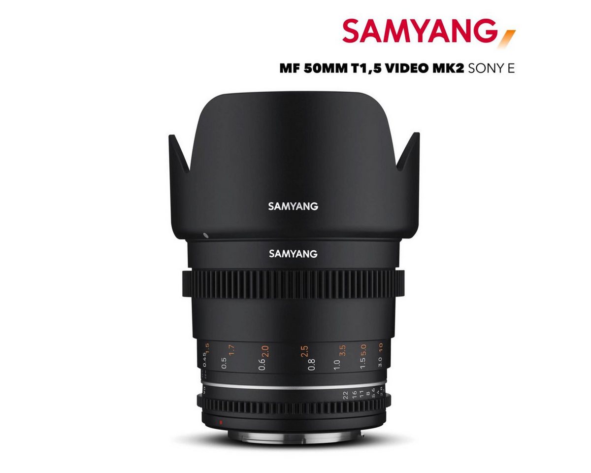 Samyang MF 50mm T1,5 VDSLR MK2 Sony E Objektiv von Samyang