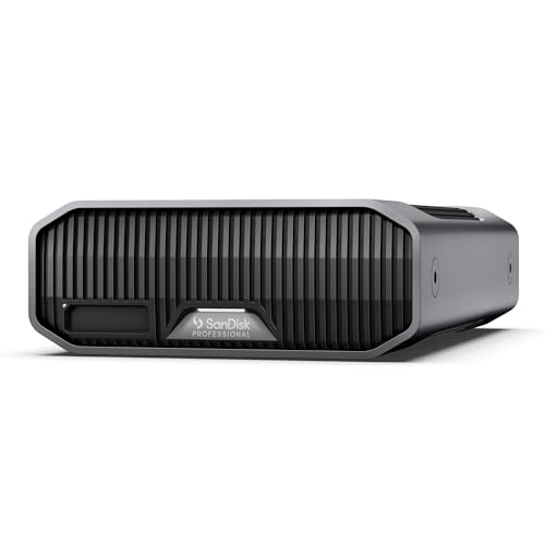 SanDisk Professional G-DRIVE PROJECT 6 TB (Festplatte mit großer Kapazität, Thunderbolt 3, USB (10 Gbit/s), 7.200 U/min Ultrastar-Festplatte, bis zu 250 MB/s) 5 Jahre Garantie von SanDisk Professional