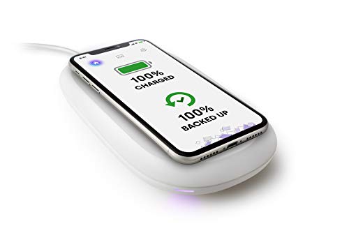 SanDisk Ixpand Wireless Charger Sync 128 GB Qi-zertifiziertes 10 W Ladegerät inkl. Photo-Backup-Funktionalität zum schnellen kabellosen Laden für Qi-kompatible iPhones und Android-Smartphones von SanDisk