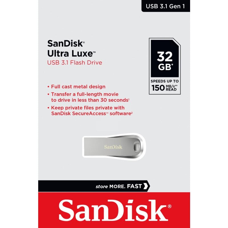 SanDisk USB 3.1 Stick 32GB, Ultra Luxe von SanDisk