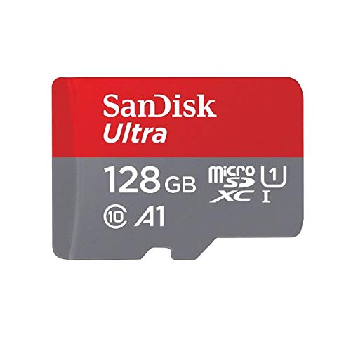 SanDisk Ultra 128GB MicroSDXC Speicherkarte + SD-Adapter mit A1 App-Leistung bis zu 100 MB/s, Klasse 10, U1 von SanDisk