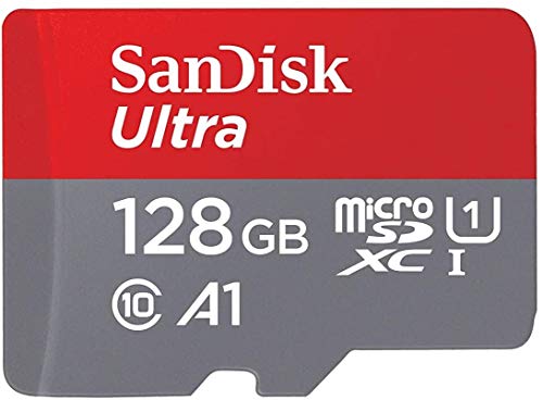 SanDisk Ultra 128GB MicroSDXC Speicherkarte + SD-Adapter mit A1 App-Leistung bis zu 100 MB/s, Klasse 10, U1 von SanDisk