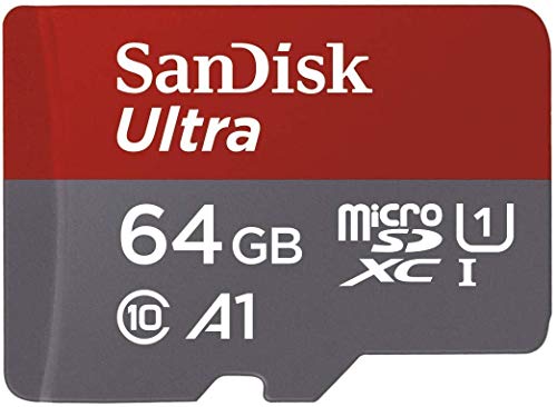 SanDisk Ultra 64 GB microSDXC Memory Card + SD Adapter with A1 App Performance Up to 100 MB/s, Class 10, U1 von SanDisk