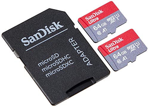 SanDisk Ultra 64GB microSDHC UHS-I card, with Adapter (2-Pack) von SanDisk