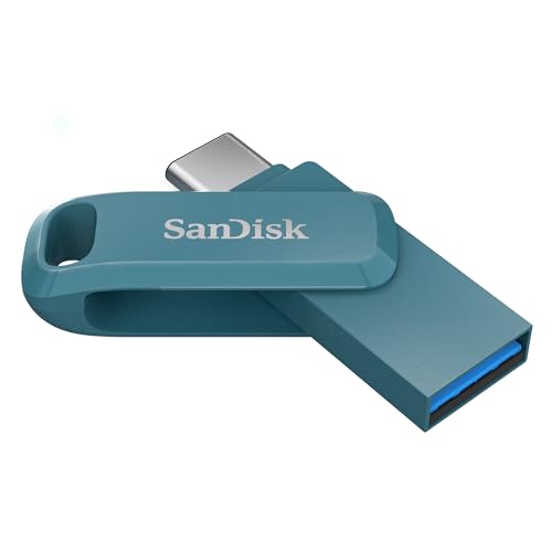 SanDisk Ultra Dual Drive Go USB Type-C 128 GB (Android Smartphone Speicher, USB Type-C-Anschluss, 400 MB/s Lesegeschwindigkeit, Nutzung als Schlüsselanhänger möglich) Navagio Beach von SanDisk