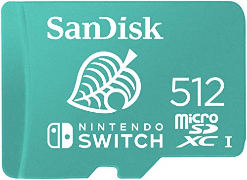 SanDisk microSDXC UHS-I Speicherkarte für Nintendo Switch 512 GB (U3, Class 10, 100 MB/s Übertragung, mehr Platz für Spiele) von SanDisk