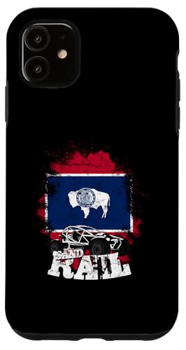 Hülle für iPhone 11 Sandschiene Reiten Sandschiene Racing Wyoming Flagge Sandschiene von Sand Rail Gifts for Men