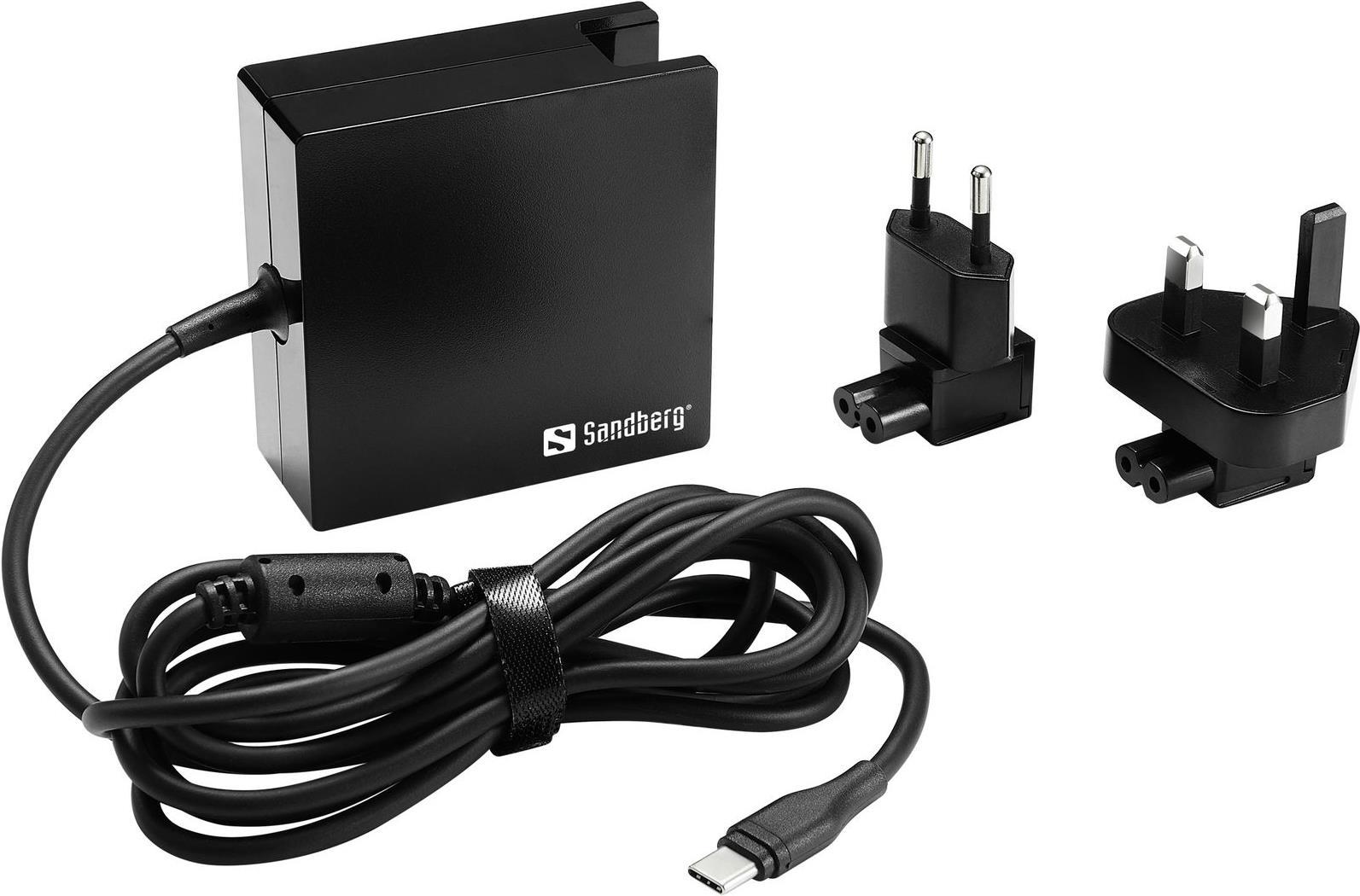 USB-C PD AC-Charger 90W EU+UK (135-75) von Sandberg