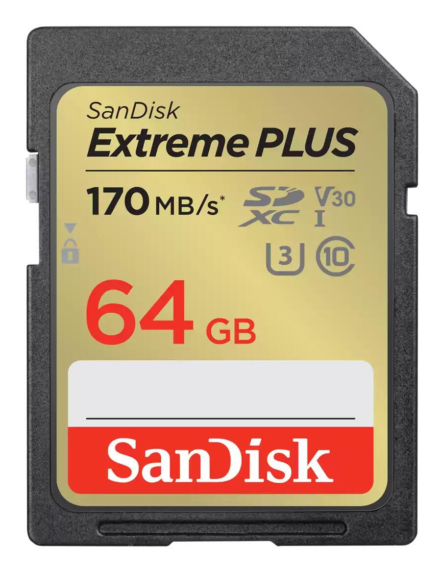 SanDisk Extreme PLUS Speicherkarte 64 GB von Sandisk