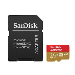 SanDisk Speicherkarte microSDHC-Card Extrem 32 GB von Sandisk