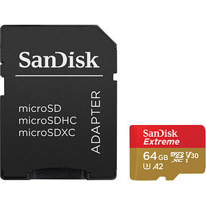SanDisk Speicherkarte microSDXC-Card Extrem 64 GB von Sandisk
