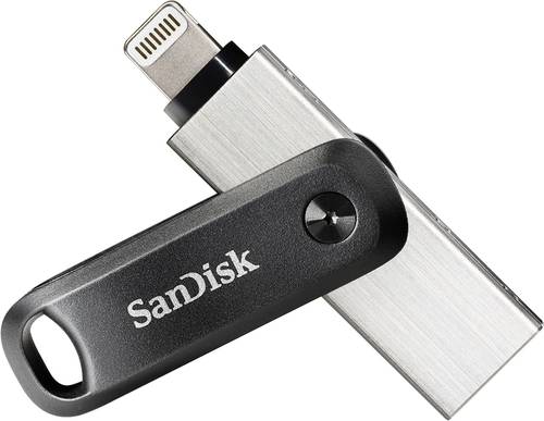 SanDisk iXpand™ Flash Drive Go USB-Zusatzspeicher Smartphone/Tablet Schwarz, Silber 64GB USB 3.2 G von Sandisk
