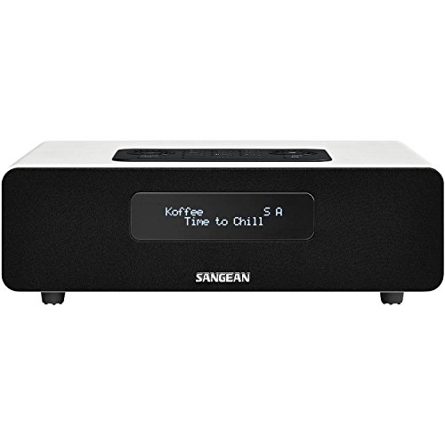 Sangean DDR-36 DAB+ Digitalradio (DAB+/UKW-Tuner, Bluetooth, Weckfunktion, Sleep-Timer, AUX-In) inkl. Fernbedienung weiß von Sangean
