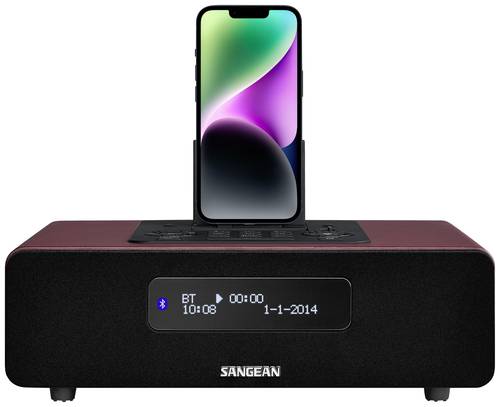 Sangean DDR-38 Tischradio DAB+, DAB, UKW Apple-Dock, AUX, Bluetooth® Akku-Ladefunktion, Inkl. Fernb von Sangean