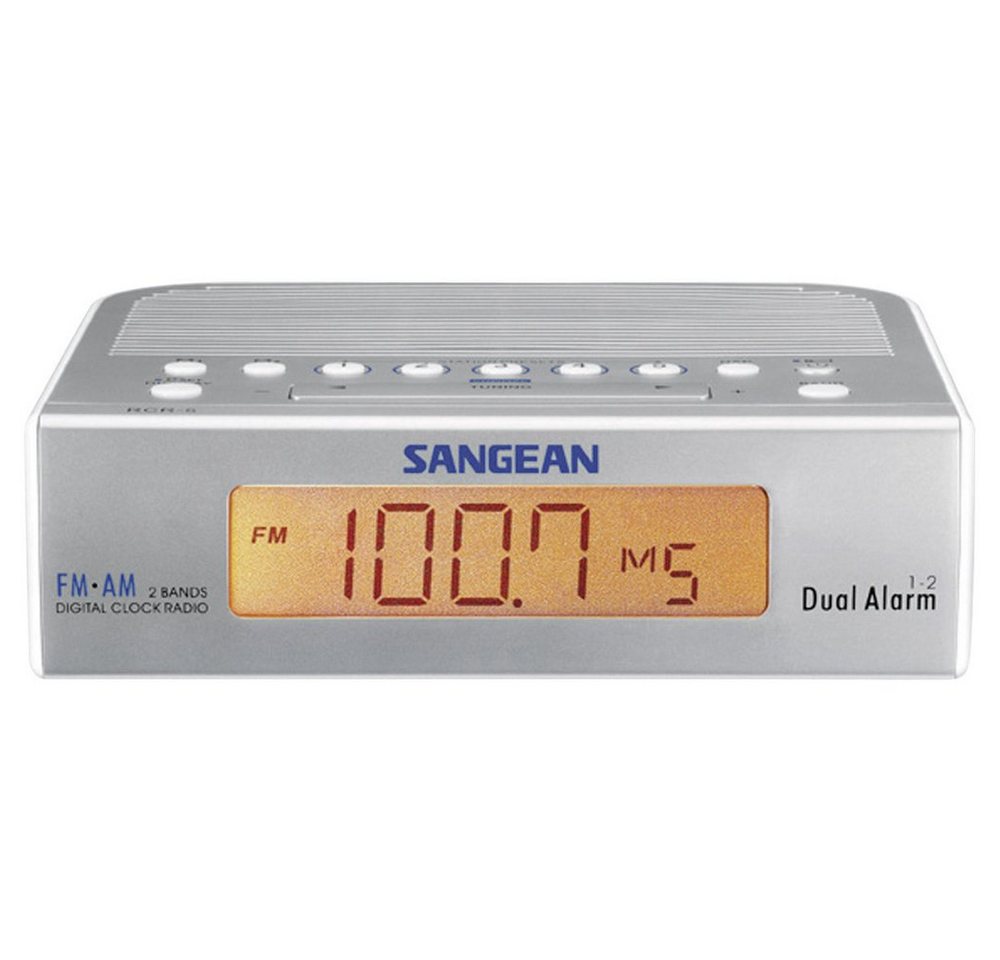 Sangean Sangean RCR-5 Radiowecker UKW, MW AUX Silber, Weiß Radio von Sangean