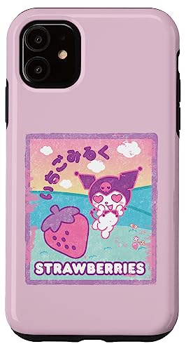 Hülle für iPhone 11 Kuromi Erdbeermilch von Sanrio