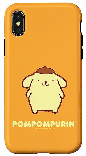 Hülle für iPhone X/XS Pompompurin-Charakter vorne und hinten von Sanrio