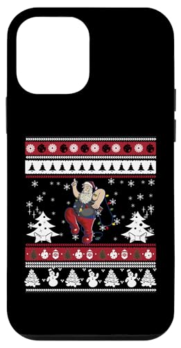 Hülle für iPhone 12 mini Lustige Weihnachtsmann Bier Lichterkette Weihnachten Weihnachtsmann von Santa Claus Dancing Design