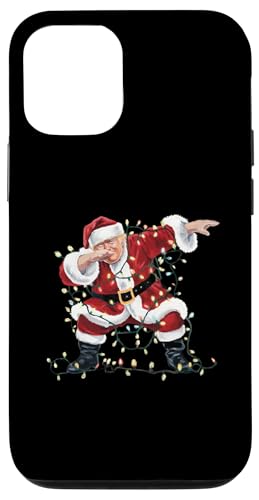 Hülle für iPhone 12/12 Pro Santa Trump Weihnachtsmann Lichterkette von Santa Trump Christmas Lights