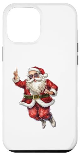 Hülle für iPhone 12 Pro Max Santa Face Retro Sonnenbrille Weihnachten Xmas Herren Damen von Santa Wearing Sunglasses