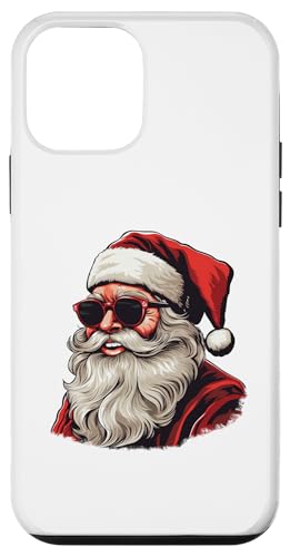 Hülle für iPhone 12 mini Santa Face Retro Sonnenbrille Weihnachten Xmas Herren Damen von Santa Wearing Sunglasses