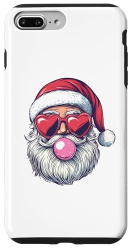 Hülle für iPhone 7 Plus/8 Plus Santa Face Retro Sonnenbrille Weihnachten Xmas Herren Damen von Santa Wearing Sunglasses