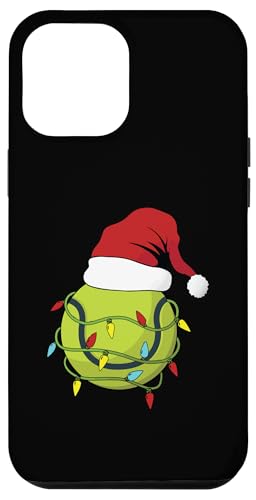 Hülle für iPhone 12 Pro Max Tennis Weihnachtsbeleuchtung Nikolausmütze von Santa Xmas Christmas Lovers Tennis