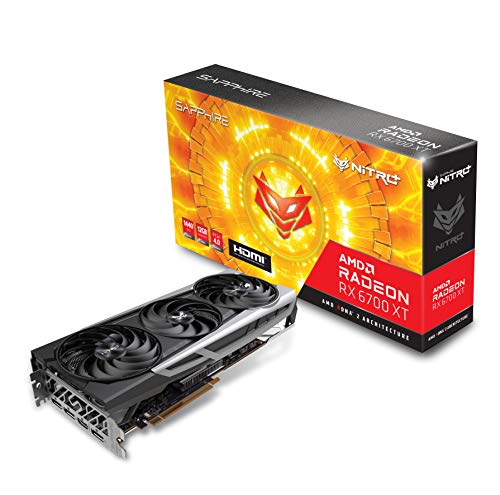 Sapphire 11306-01-20G Nitro+ AMD Radeon RX 6700 XT Gaming Grafikkarte mit 12GB GDDR6, AMD RDNA 2 von Sapphire