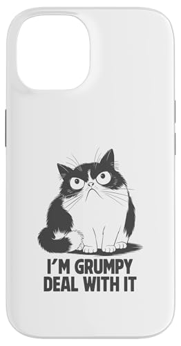 Hülle für iPhone 14 Angry Cat "I'm Grumpy Deal With It" Lustige sarkastische Katze von Sarcastic Cat Lover Tees