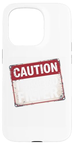 Hülle für iPhone 15 Pro Caution I Have No Filter Lustige sarkastische Humor Kleidung von Sarcastic Humor Apparel