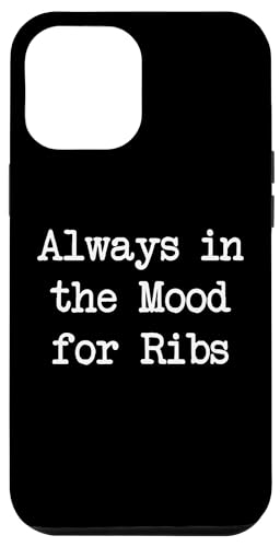 Hülle für iPhone 14 Plus Immer in der Stimmung für Rippchen Funny Ribs BBQ Minimalist von Sarcastic Ribs Barbeque Lover Men & Women Humor